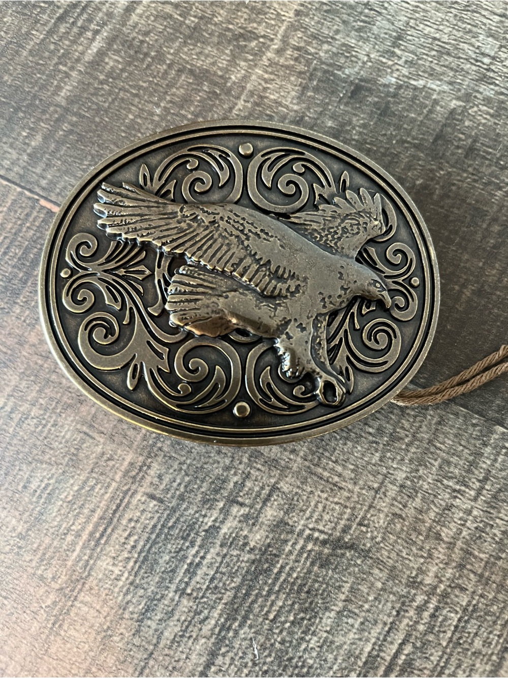 Tecovas Eagle Belt Buckle NWT!! Antique Brass Metal